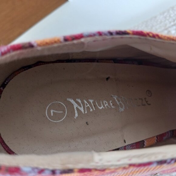 Women’s SZ 7 Summer Espadrille, Peep Toe, Platform Shoe Pink Shoe - Picture 5 of 7